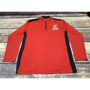 Detroit Red Wings NHL Men's 1/4 Zip Long Sleeve Lightweight Pullover Shirt Large